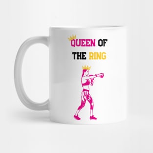 Queen of the boxing ring, light Mug